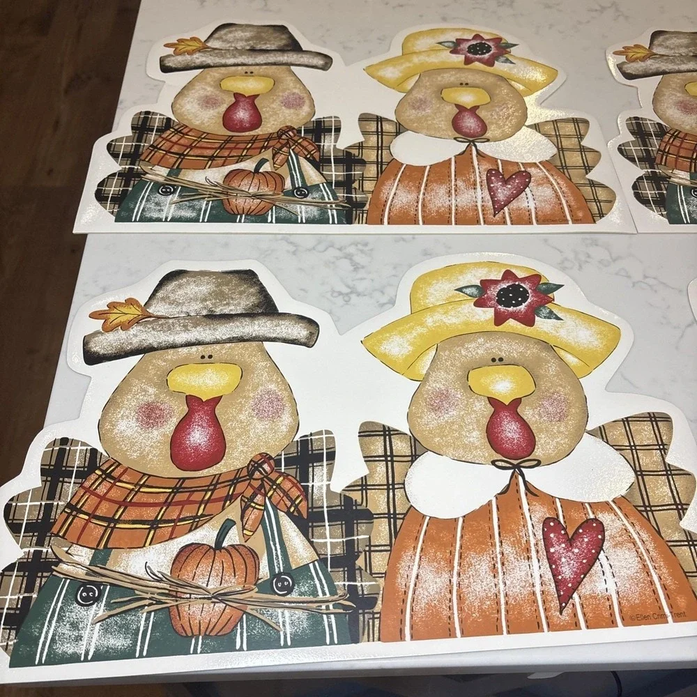 VTG New Old Stock Vinyl Placemats 